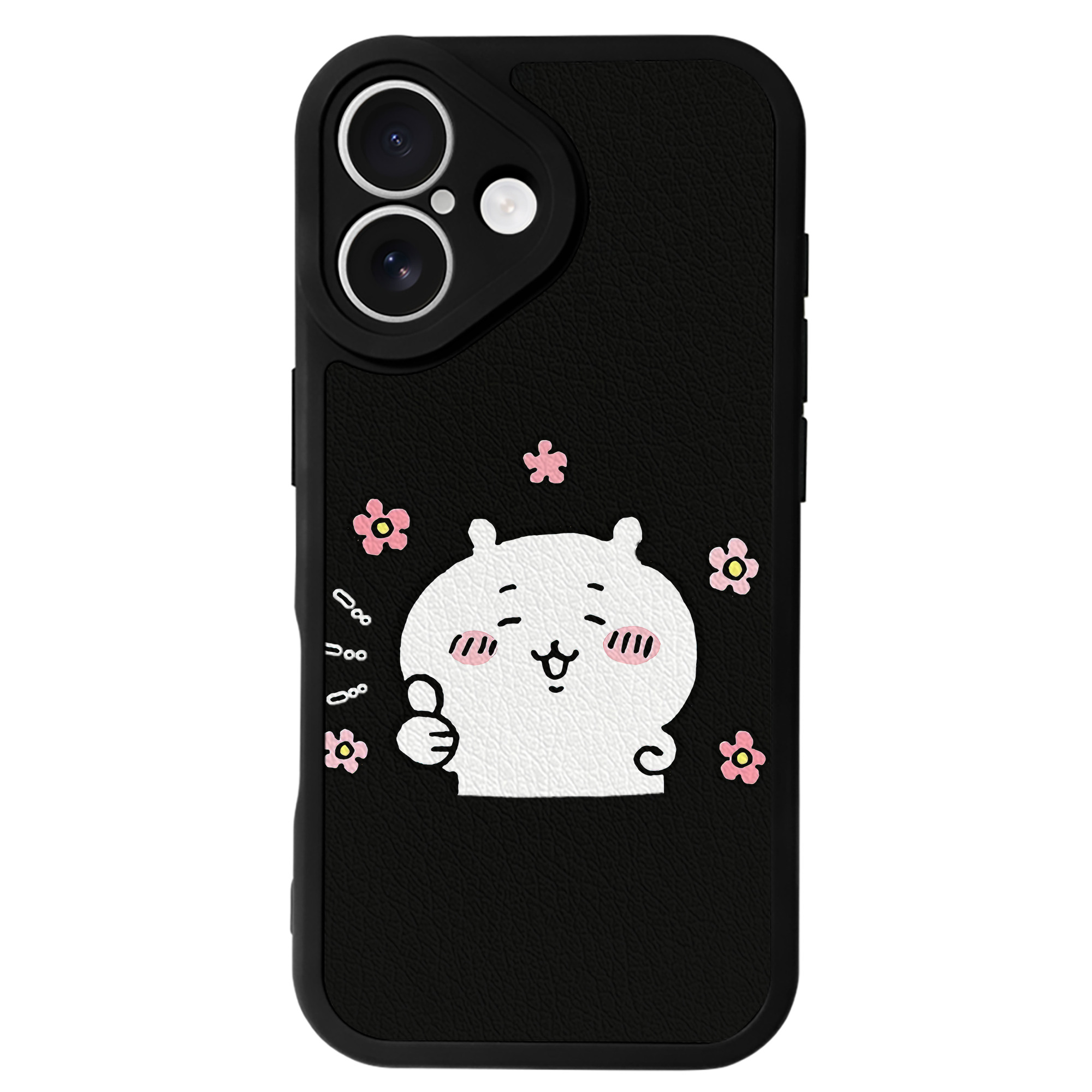 （画像用） ちいかわ ちいかわ Chii-kawa chiikawa 【iPhone 16シリーズ対応】シリコンスマホケース（レザー調） 材質：シリコン